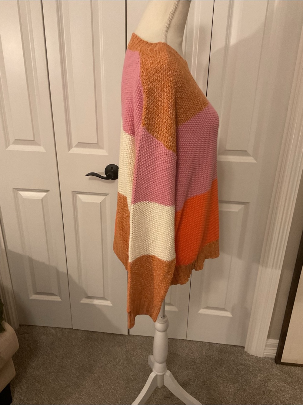 BiBi ColorBlock Checkered Sweater Size Large NWOT - Picture 9 of 13